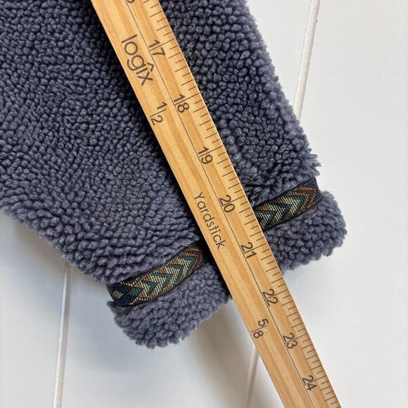 VTG Title Nine Sports Athleisure Aztec Trail Sherpa Fleece Jacket Size M 1/4 Zip - Picture 7 of 8